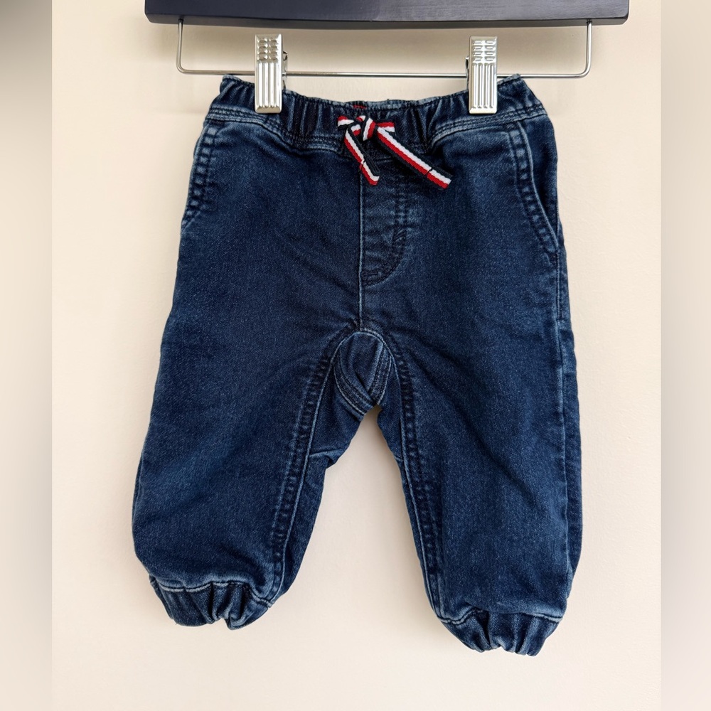 Tommy Hilfiger Navy Joggers with Red-White-Blue Drawstring